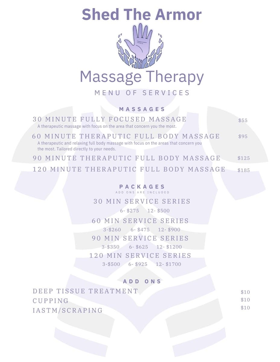 Shed The Armor Massage